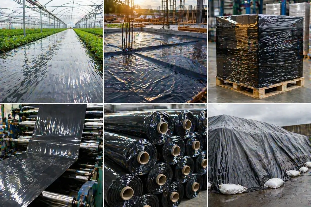 plástico polietileno utilizado para cubrimiento y protección en aplicaciones industriales