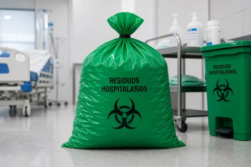 bolsa verde para manejo institucional de residuos